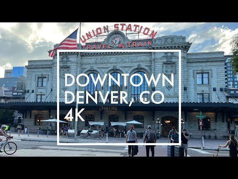 Walking through Downtown Denver, CO | 4K Walking Tour