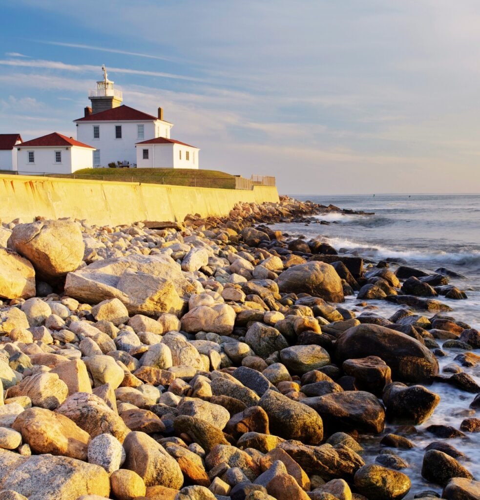 Watch Hill Lighthouse Image by kickstand from Getty Images Signature